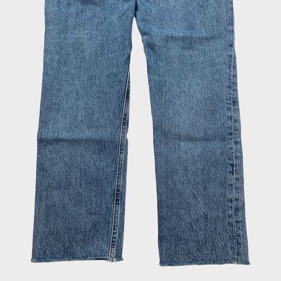 EVERLANE The Cheeky Jean Crop Distressed Blue Jeans Women's Size 26 - Picture 10 of 12